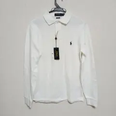 POLO RALPH LAUREN ホワイト長袖ポロシャツ 新品