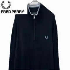 FRED PERRY カシミア混 ハーフジップニットセーター フレッドペリー