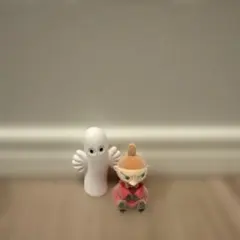 フロッキーフィギュアコレクション　ムーミン　リトルミイ　ニョロニョロ