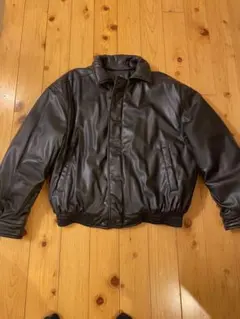ZARAフェイクレザーボンバージャケット