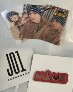 JO1 POPUP 豆原一成 ピンバッジ トレカ セット