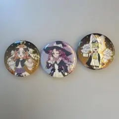 名探偵プリキュア ハロウィン　プリティストア　缶バッジ　3個セット