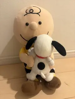 スヌーピー メガジャンボ チャーリーブラウンとペアぬいぐるみ