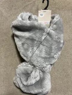 グレー レディース ファー マフラー