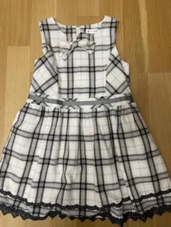 any FAM チェック柄 ワンピース 120