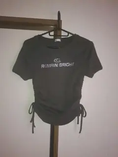 【INGNI】 メタルロゴサイドギャザーリブTシャツ