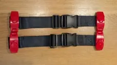 スマートキッズベルト 子供用シートベルト 調整器具 赤 2本セット