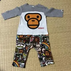 BAPE KIDS BABYMILO ピクニックデザインロンパース80cm正規品のサムネイル