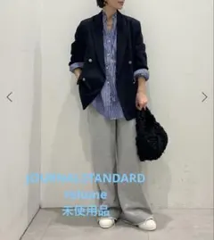 ジャーナルスタンダードレリューム/ハイカウントストライプスタンドカラー2wayのサムネイル