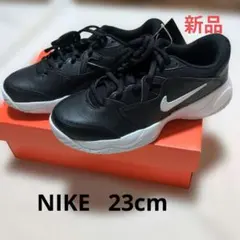 新品 NIKE スニーカー ブラック 23cm ナイキコートジュニア ライト2のサムネイル