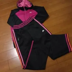 adidas ジャージ ピンク ブラック 150cm