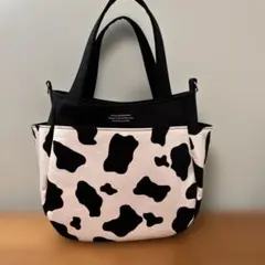 チューリップバッグ　ハンドメイド　ブラック　トートバッグ　DLX