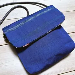 ハンドメイド ショルダーバッグ リメイク 着物 帯 ポシェット