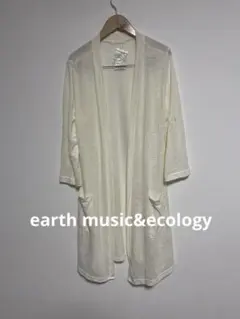 earth music&ecology ロールアップ袖トッパーカーディガン
