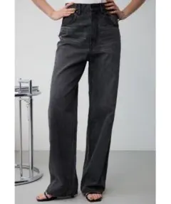 AZUL DENIM ハイウエストワイドデニム