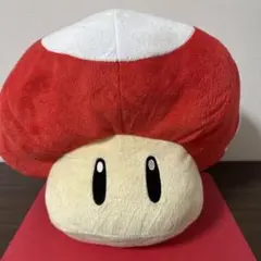 【スーパーマリオブラザーズ】　 特大　キノコ　ぬいぐるみ