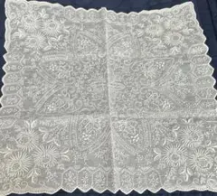 ビンテージ☆汕頭 スワトウ 手刺繍 ハンカチ