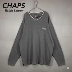 CHAPS ラルフローレン Vネック カットソー XXL グレーのサムネイル