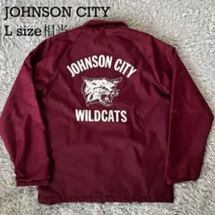 JOHNSON CITY ワイルドキャット コーチジャケット L バーガンディ