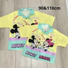 着1 子供服　リトシー　お揃い　ディズニー　半袖シャツ　90 110