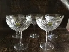 CRYSTAL　HOYA製グラス 5個セット