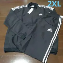 アディダス　メンズ　2XL　トラックスーツ　セットアップ　エアロレディ　ジャージ
