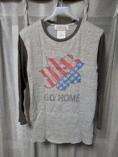 レミレリーフ GO HOME プリント 七分袖Tシャツ S ベースボールTシャツのサムネイル