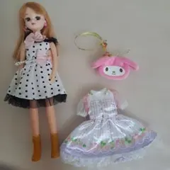 リカちゃん　マイメロディ着せ替え服セット
