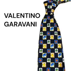 VALENTINO GARAVANI ヴァレンティノ ネクタイ シルク 総柄
