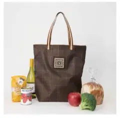 【otonaMUSE付録】保冷保温機能付きオリジナルチェック柄のお買い物バッグ