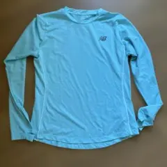 New Balance ランニングシャツ Sサイズ ライトブルー