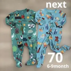 ▪️next baby 動物柄ロンパース/6-9month