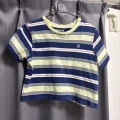 Hurley ボーダークロップドTシャツ 半袖のサムネイル