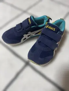 asics キッズ スニーカー ネイビー ベルクロのサムネイル