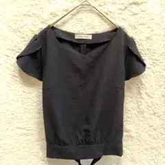 MISCH MASCH カットソー チューリップ袖 リボンベルト付き　M