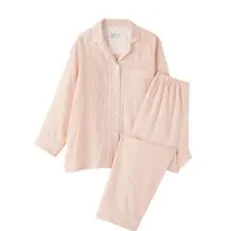 無印良品　脇に縫い目のない二重ガーゼ長袖パジャマ　無印　パジャマ　ルームウェアのサムネイル