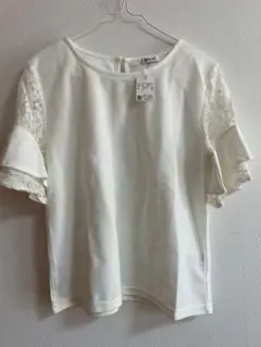 INGNI ホワイト フリル袖 トップス Mサイズ