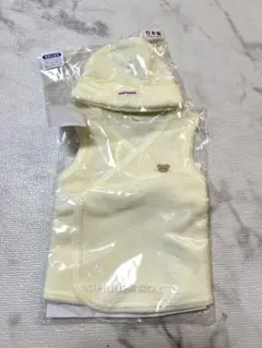 【新品未使用未開封】ミキハウス　ベビーベスト&帽子セット