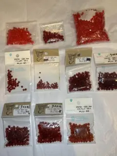 赤いクリスタルセット