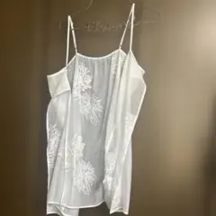 シアー刺繍前開きキャミソール　LEPSIM レプシィムのサムネイル