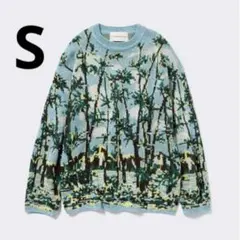 【美品】グラフィックニットプルオーバー　GU ビューティフルピープル　S