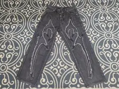 Thug Club（サグクラブ） トライバル デニムパンツ ブラック