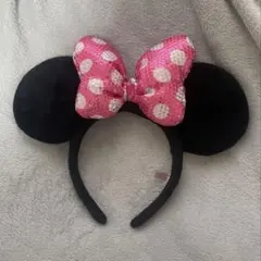 ミニーカチューシャ ピンクリボン