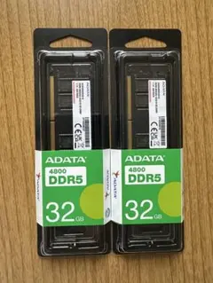 中古 ADATA DDR5 4800 32GB×2枚 64GB U-DIMM ADATA DDR5 4800 32GB メモリー 2枚セット 64GB - メルカリ