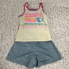 T&C キッズ 水着 160 女の子 女児 セパレートパンツ付き