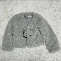 ✴︎ FRAY I.D フレイアイディー　バックルショートファージャケット　緑