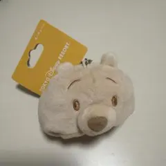 東京ディズニーリゾート　プーさん　ファンキャップ　キーチェーン　ベージュ