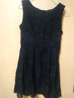 FRAY.ID 　花柄刺繍　ノースリーブワンピース　膝丈　パーティードレス