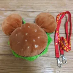 【販売終了】ハンバーガー型ミッキー耳ポーチ