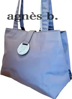 美品 agnes b アニエスベー トートバッグ bロゴメタル装飾 ナイロンのサムネイル